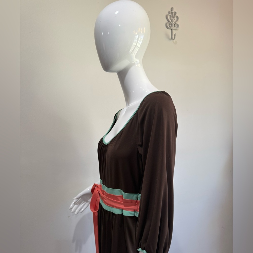 Original Vintage Milly of New York Y2K Retro Inspired Belted Dress - Picture 5 of 9